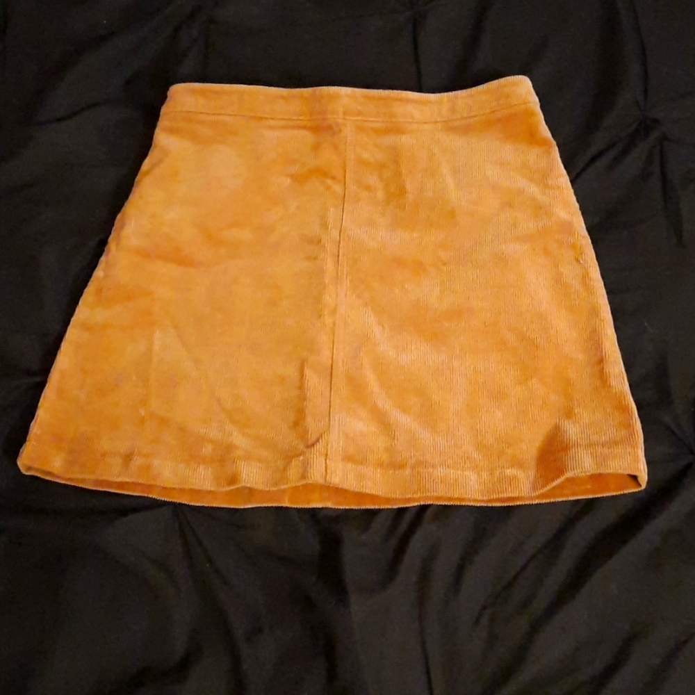corduroy mini skirt